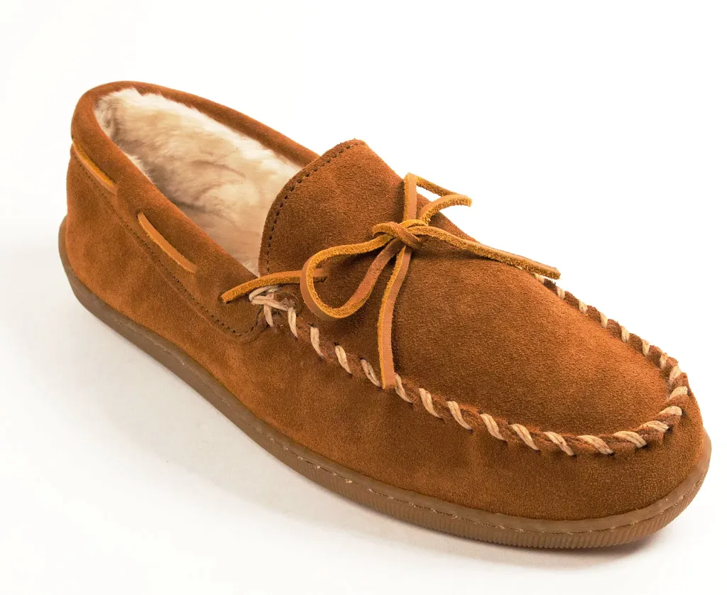 Minnetonka Men's Pile Lined Hardsole Slipper