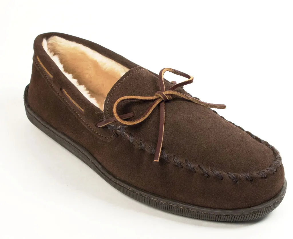 Minnetonka Men's Pile Lined Hardsole Slipper