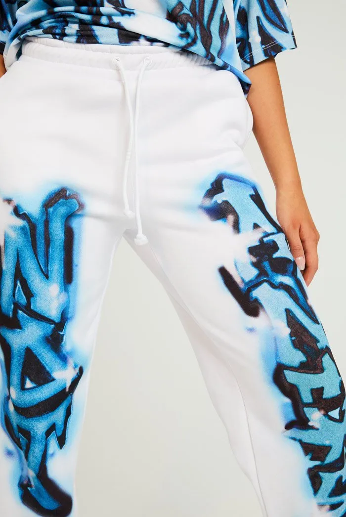 Not Your Angel Graffiti Print Joggers