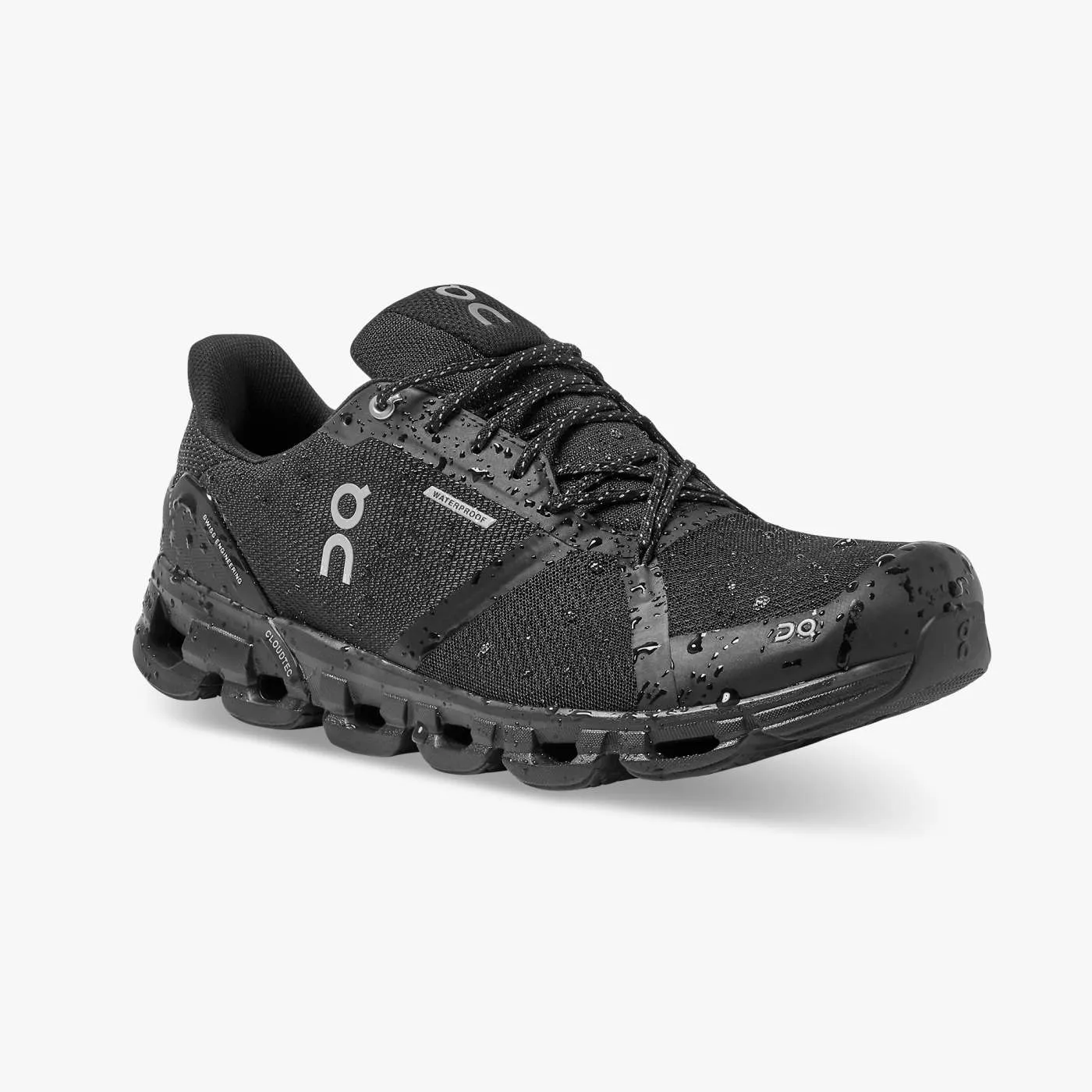 On Running Men's Cloudflyer Waterproof Shoes - Black / Lunar