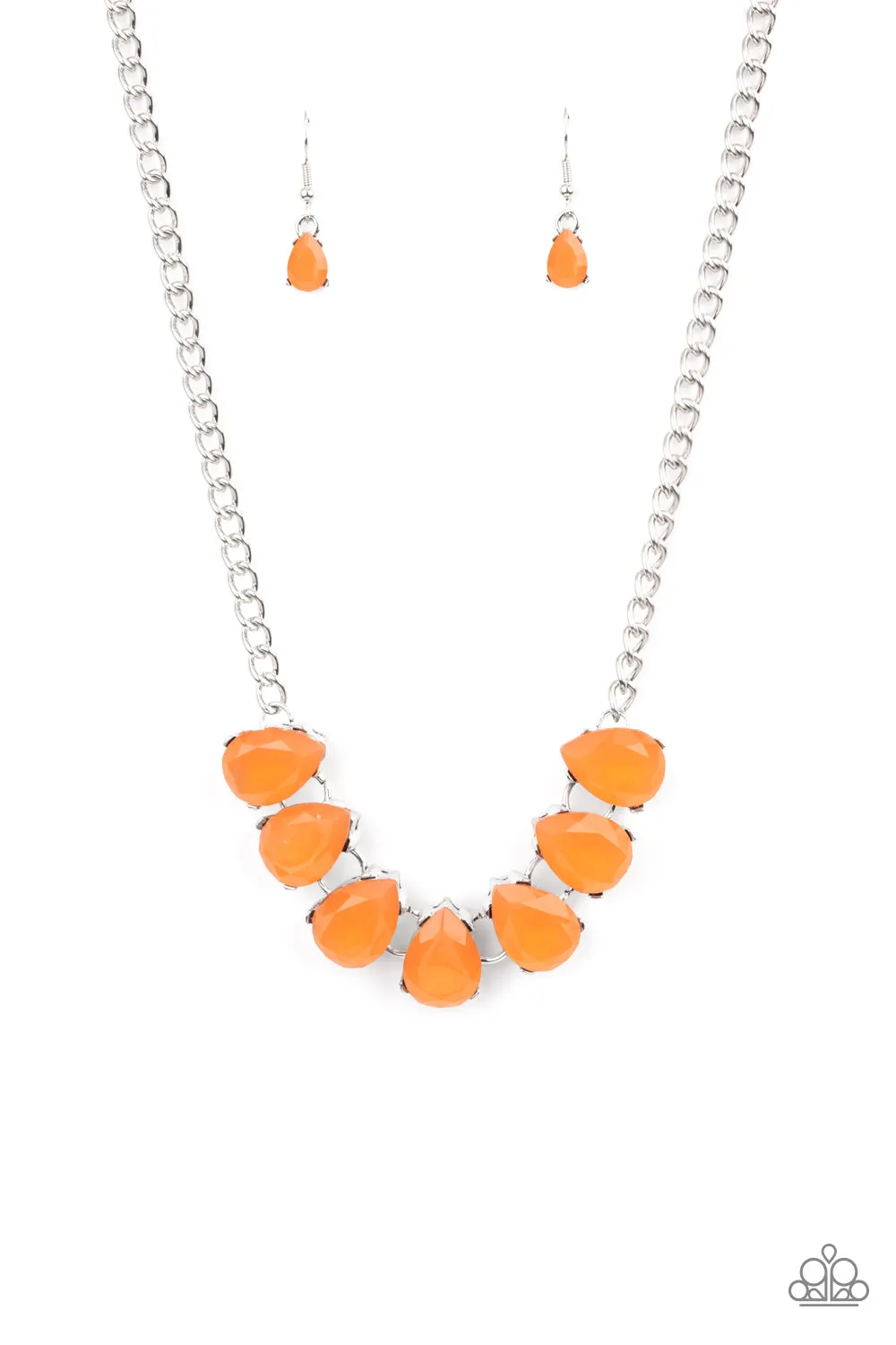 Paparazzi Necklace ~ Above The Clouds - Orange