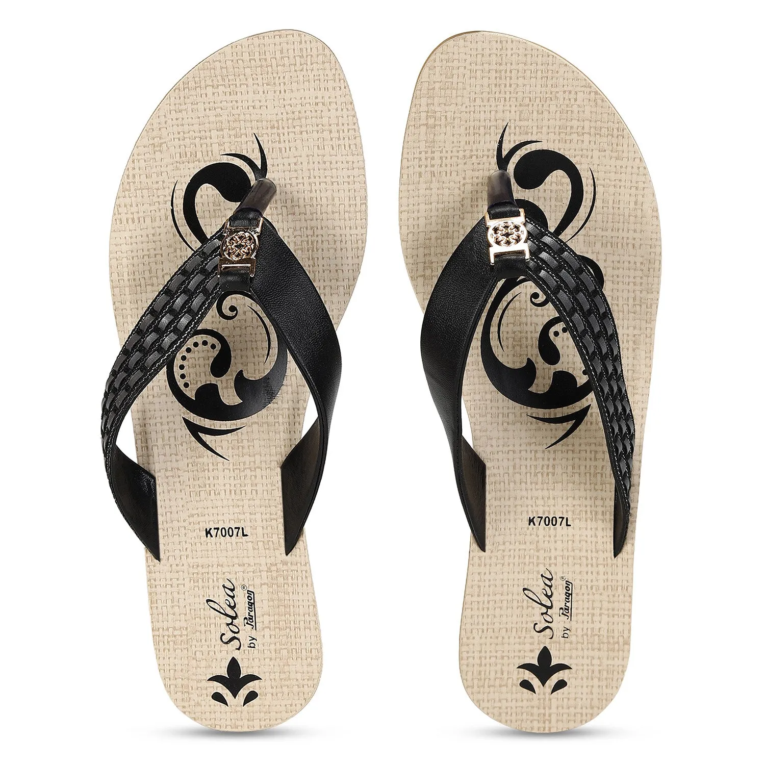 Paragon  PUK7007L Women Sandals | Casual & Formal Sandals | Stylish, Comfortable & Durable | For Daily & Occasion Wear