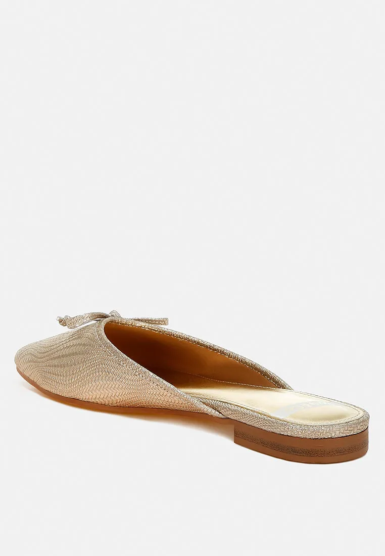 Party Bow Slip-On Mules by RUW