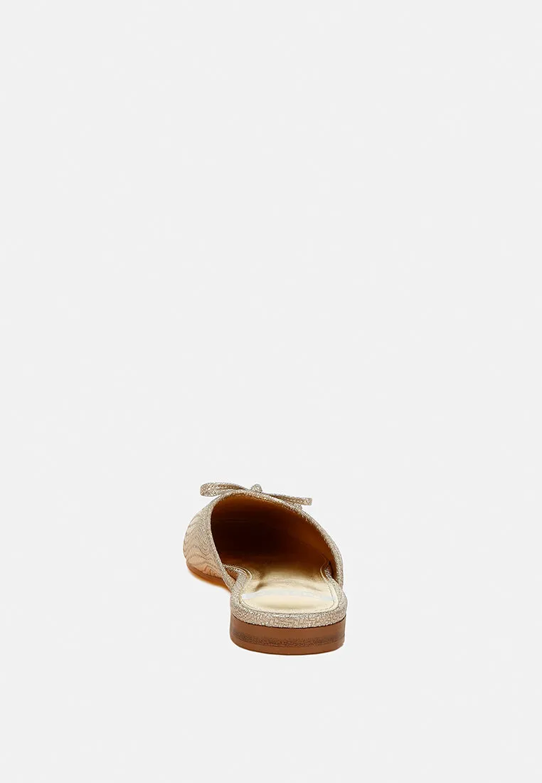 Party Bow Slip-On Mules by RUW