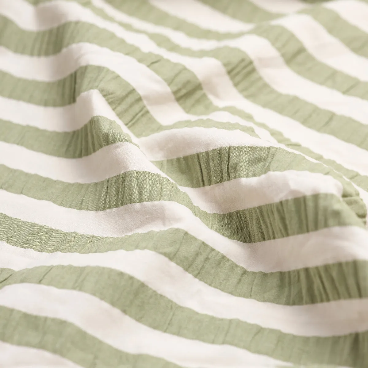 Pear Seersucker Stripe Cotton Pillowcases (Pair)