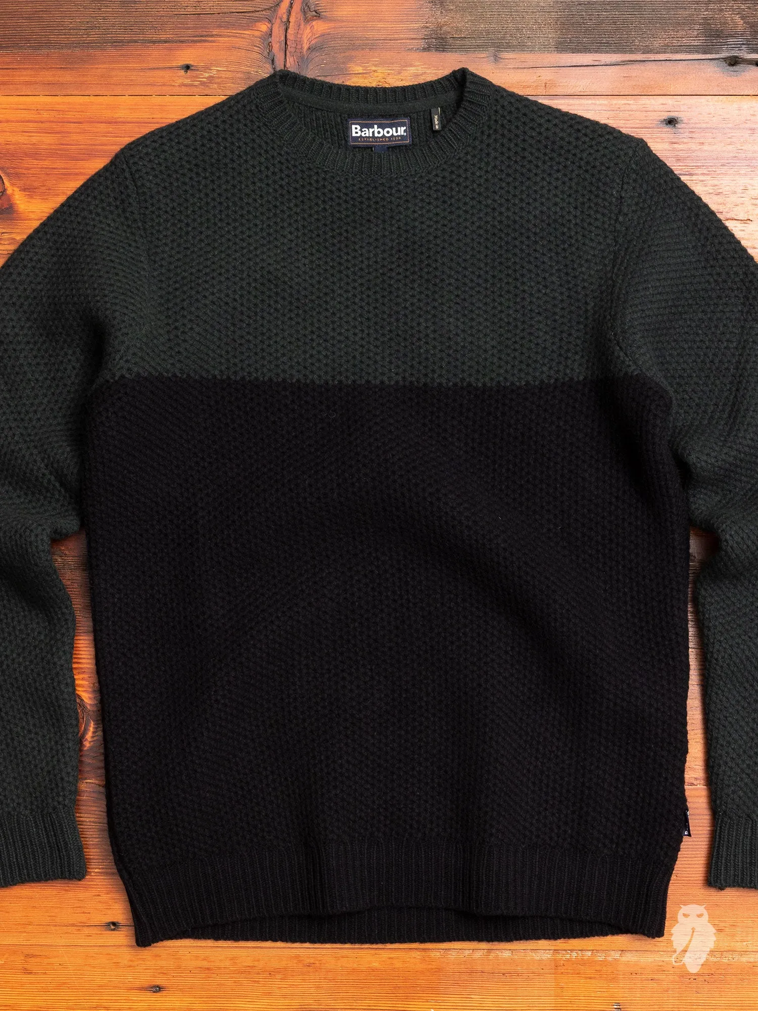 "Talon" Crewneck Sweater in Moss