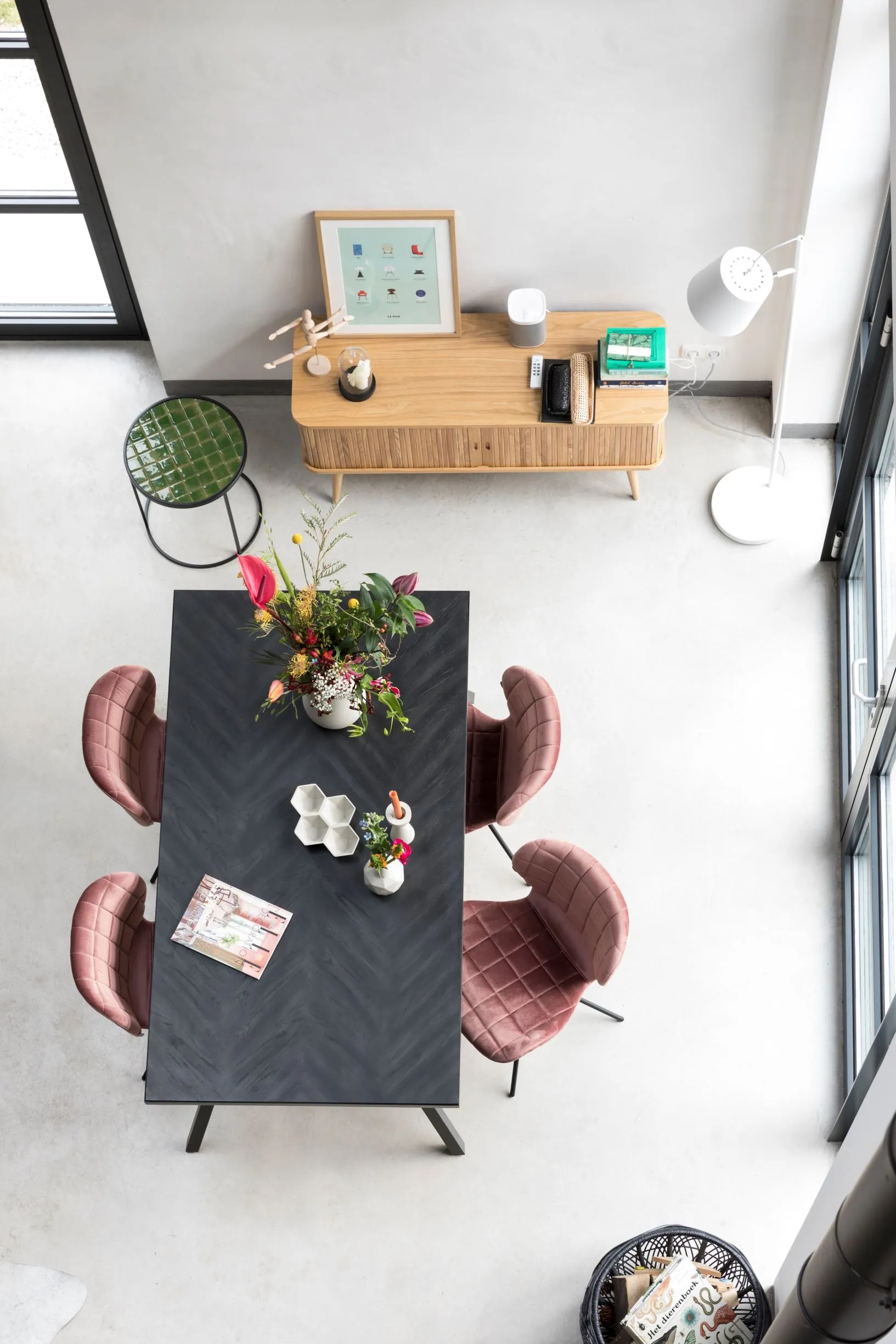 Seth Herringbone Dining Table