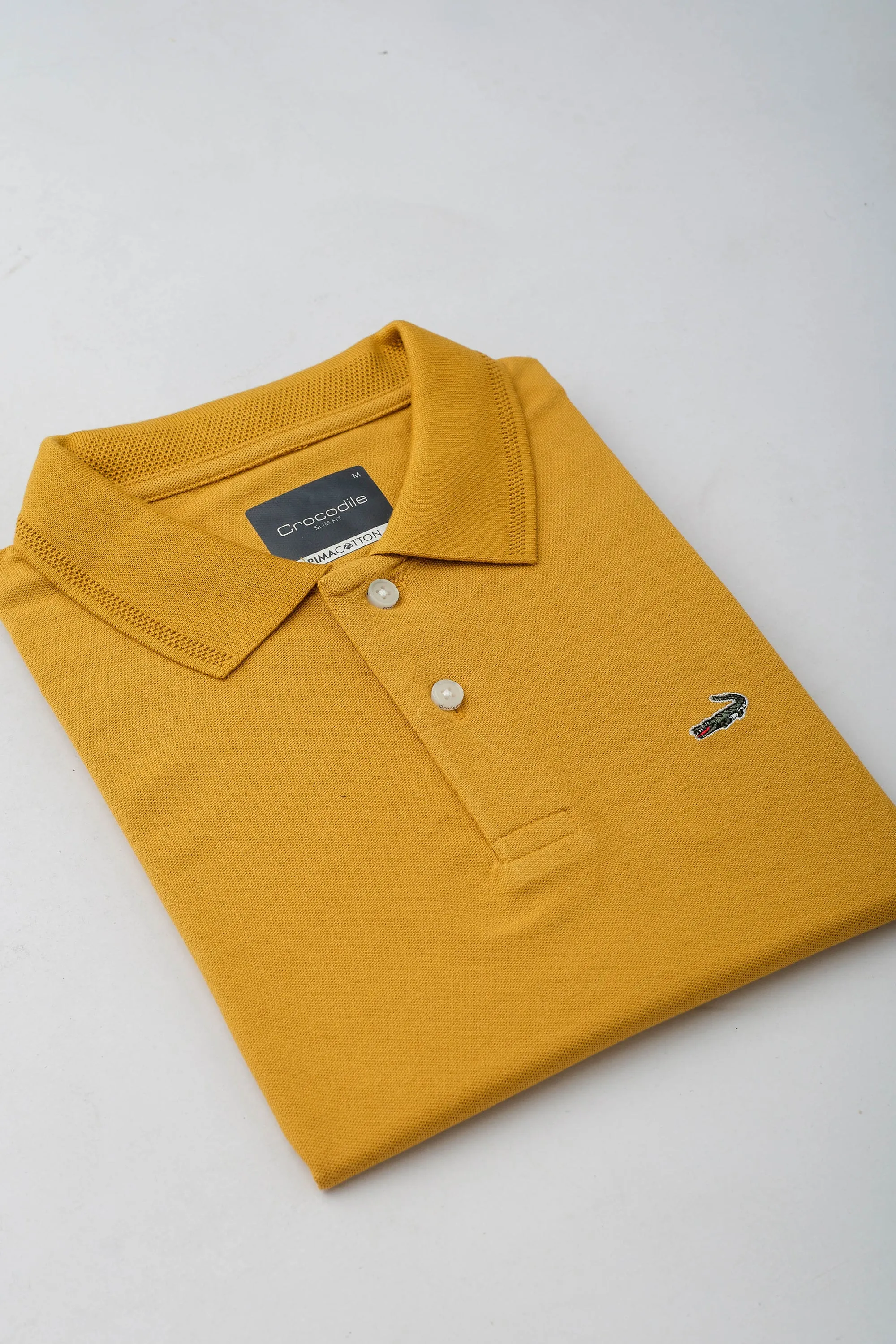 Slim Fit Short Sleeves - Casual Polo - Harvest Gold