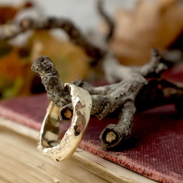 Solid Gold Rough Ring by Joy Everley