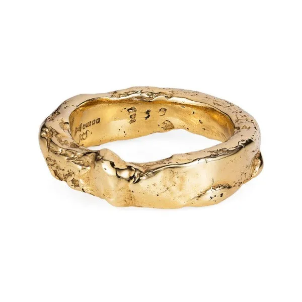 Solid Gold Rough Ring by Joy Everley