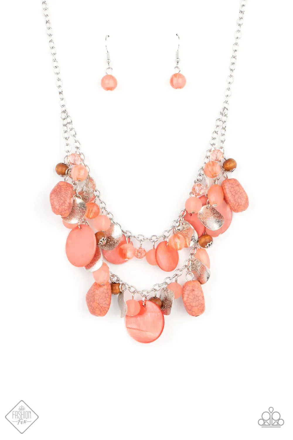 Spring Goddess Orange-Necklace