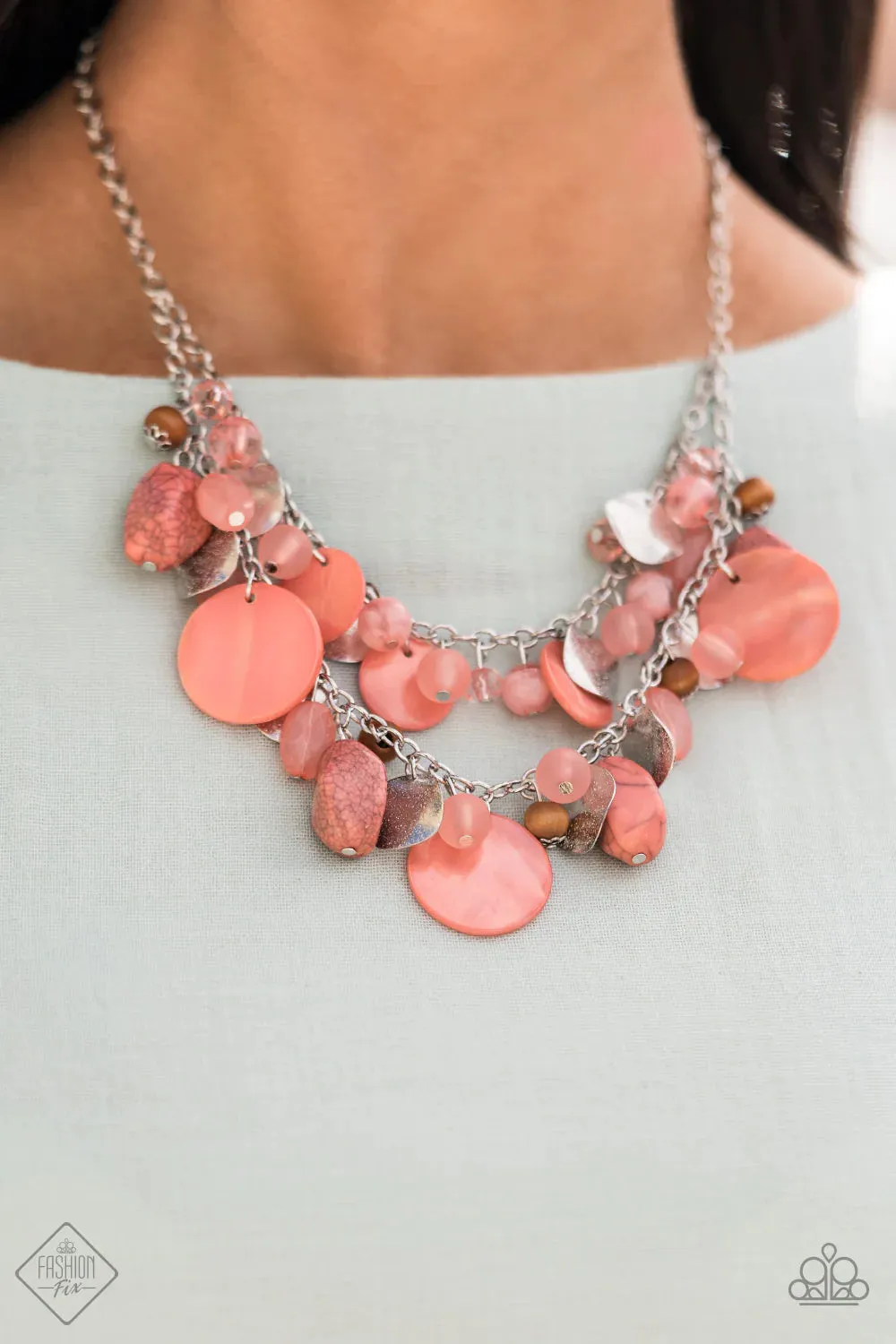 Spring Goddess Orange-Necklace