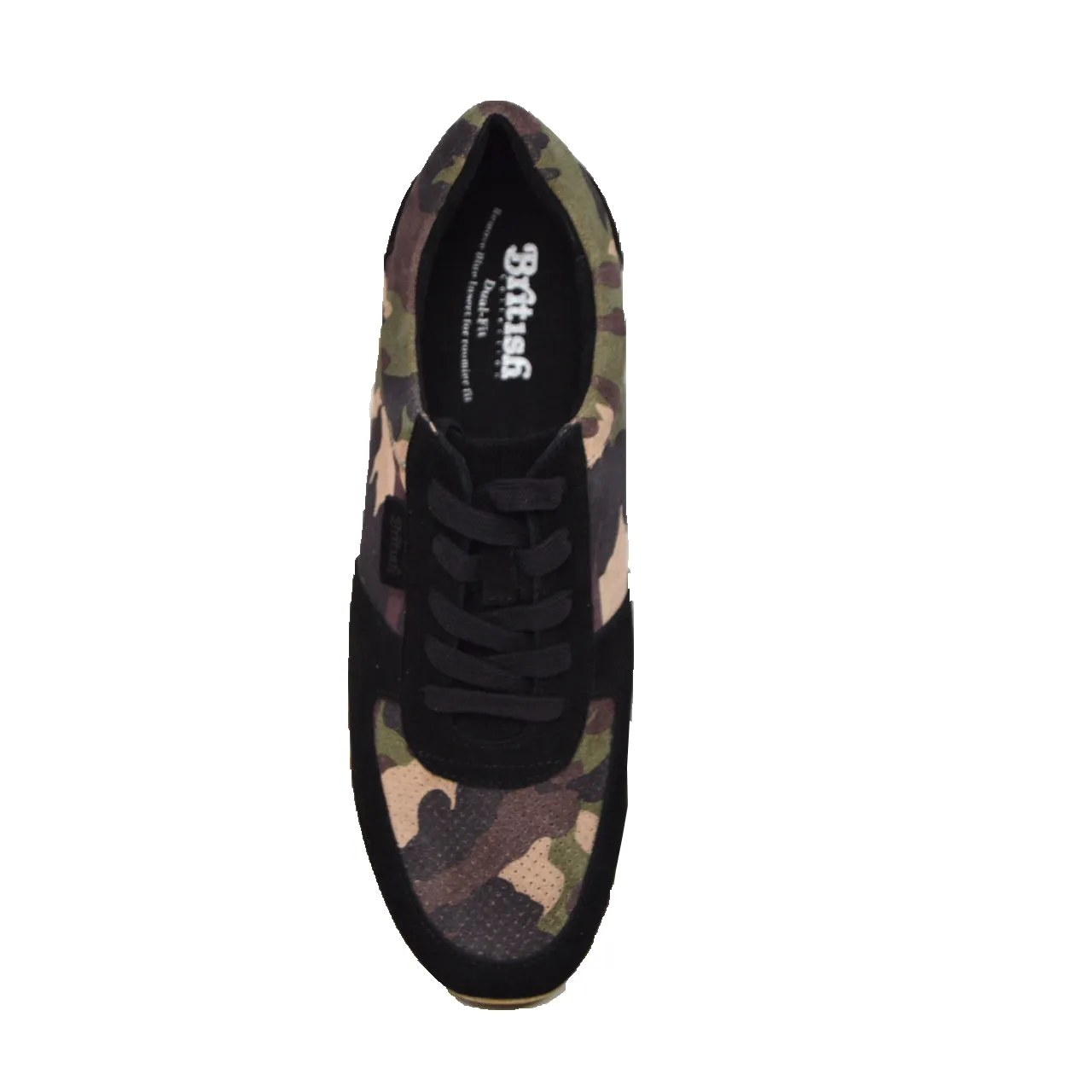 Surrey Black & Camouflage Sneakers