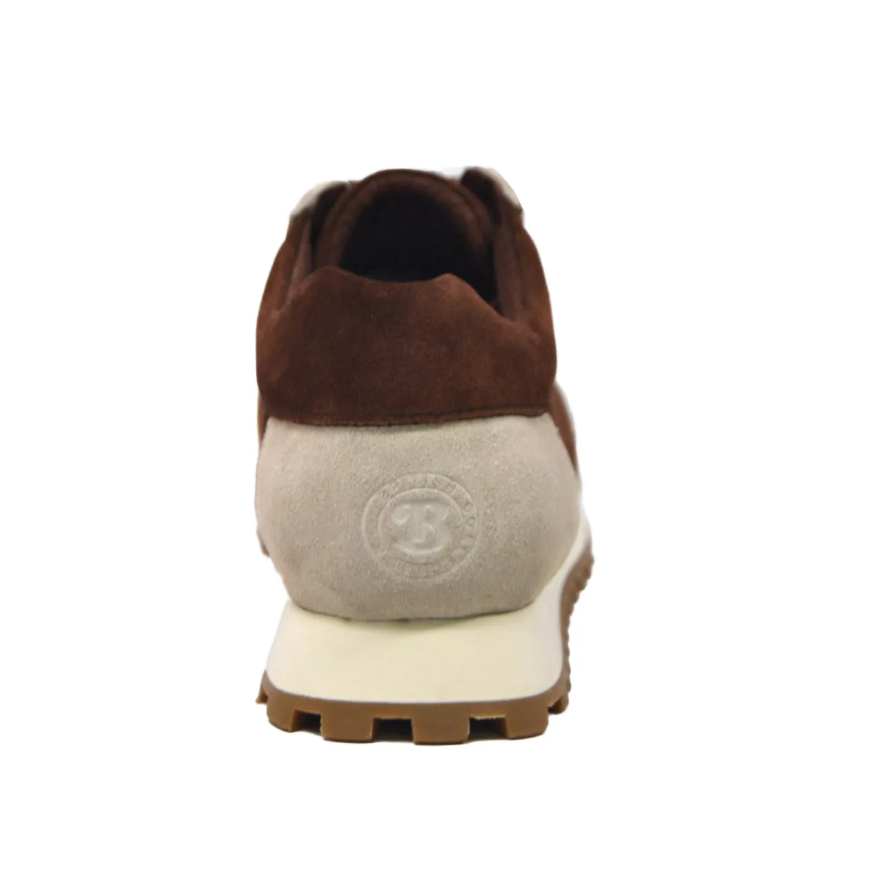 Surrey Brown & Bone Suede Sneakers - Stylish and Comfortable Footwear