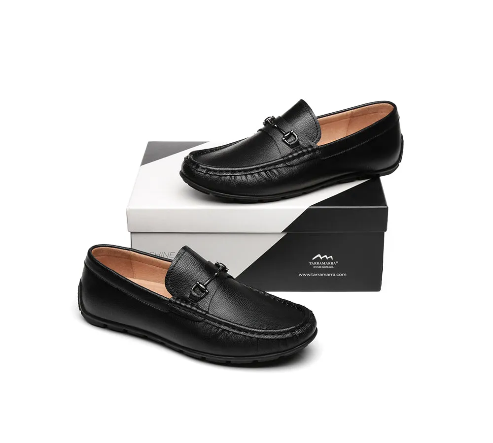 TARRAMARRA® Men Leather Black Loafers Colin