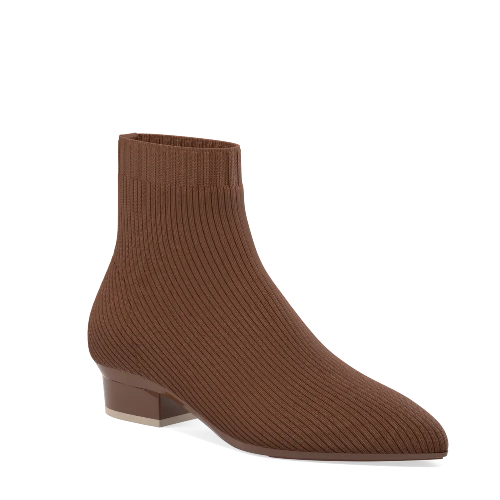 The Bootie Walnut Knit