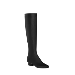 The Joanna Knee High Boot - Coal Knit