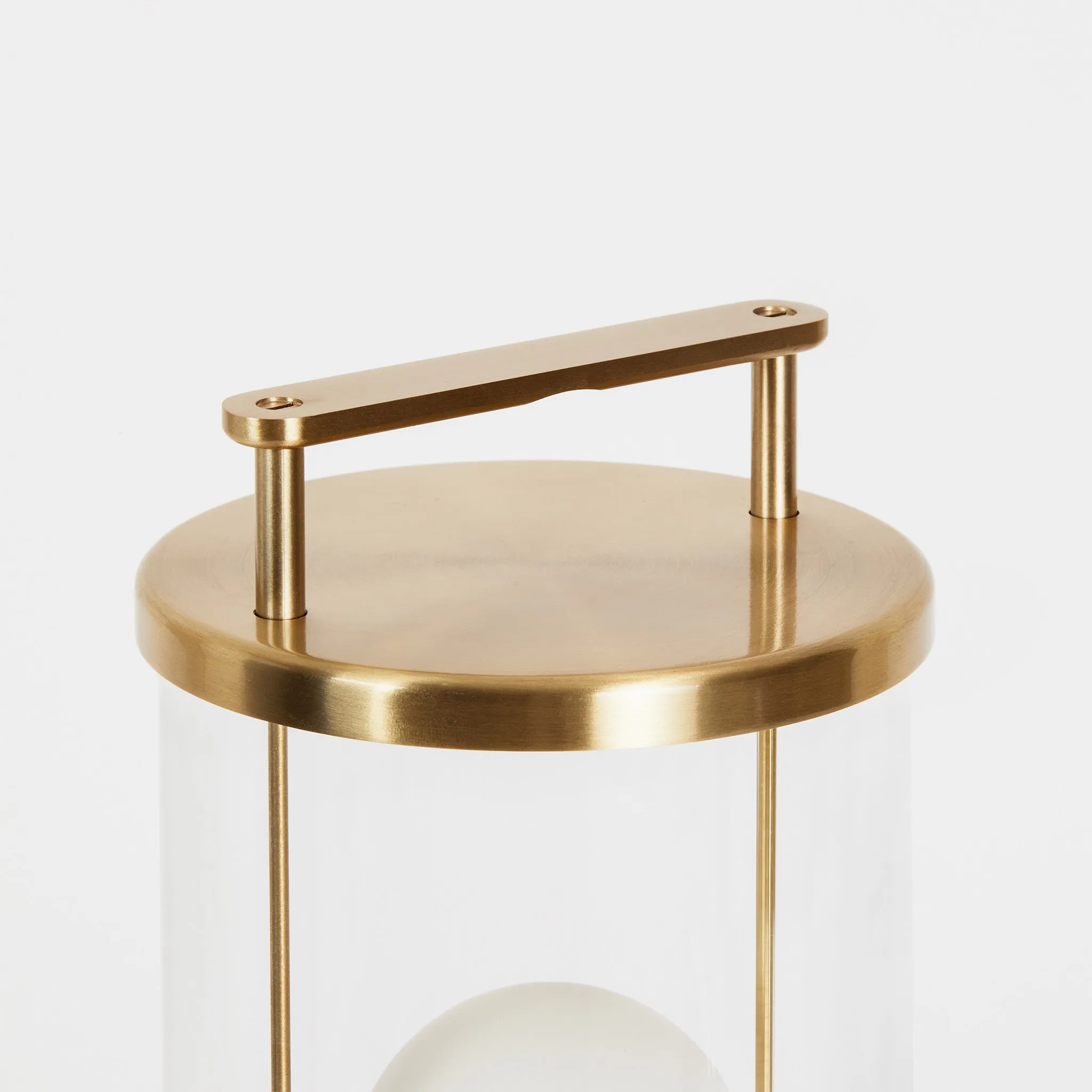 The Muse Portable Lamp in Solid Brass