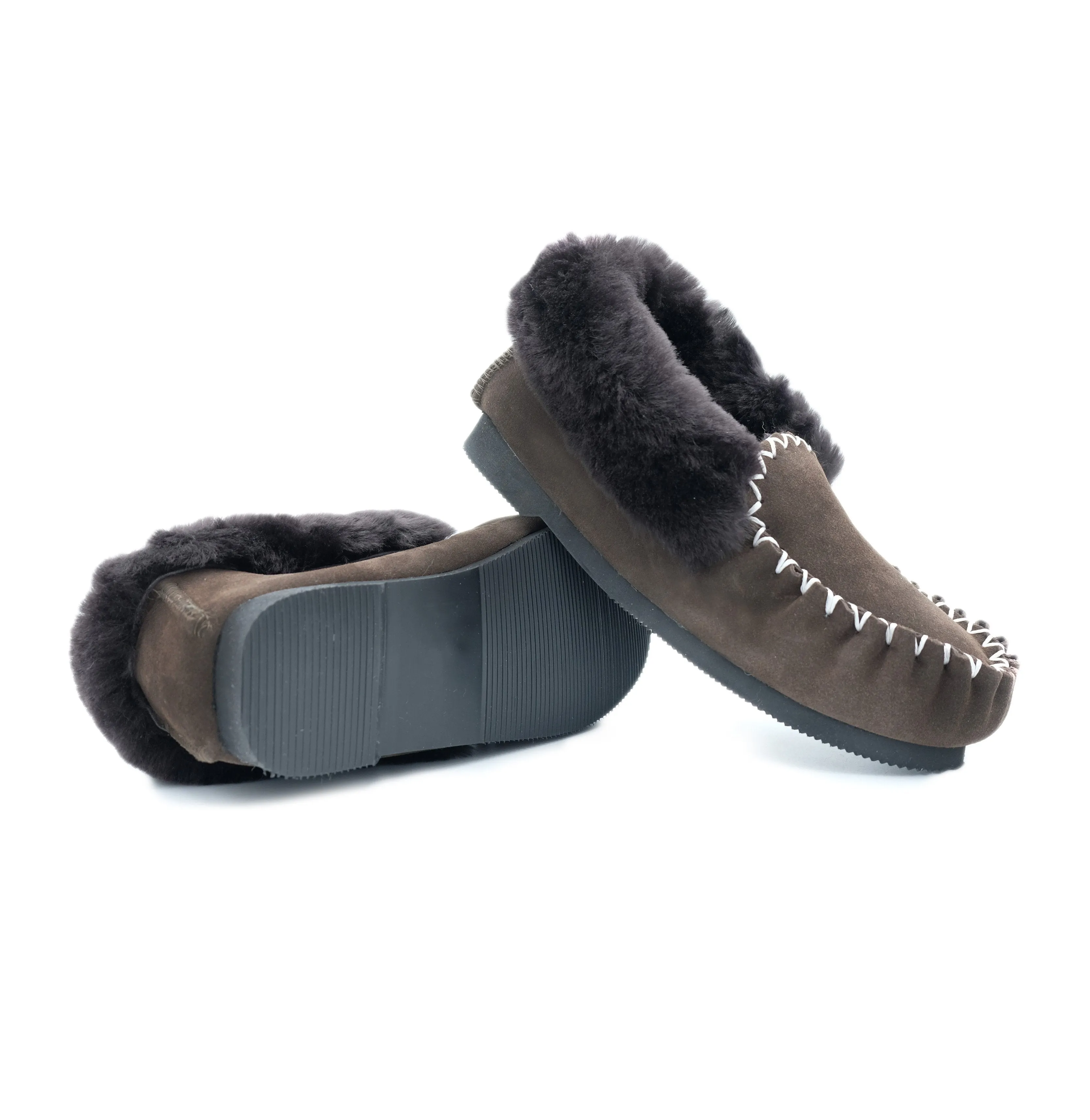 Traditional Sheepskin Moccasins - Men’s, Women’s, 100% Australian Sheepskin UGG Slippers