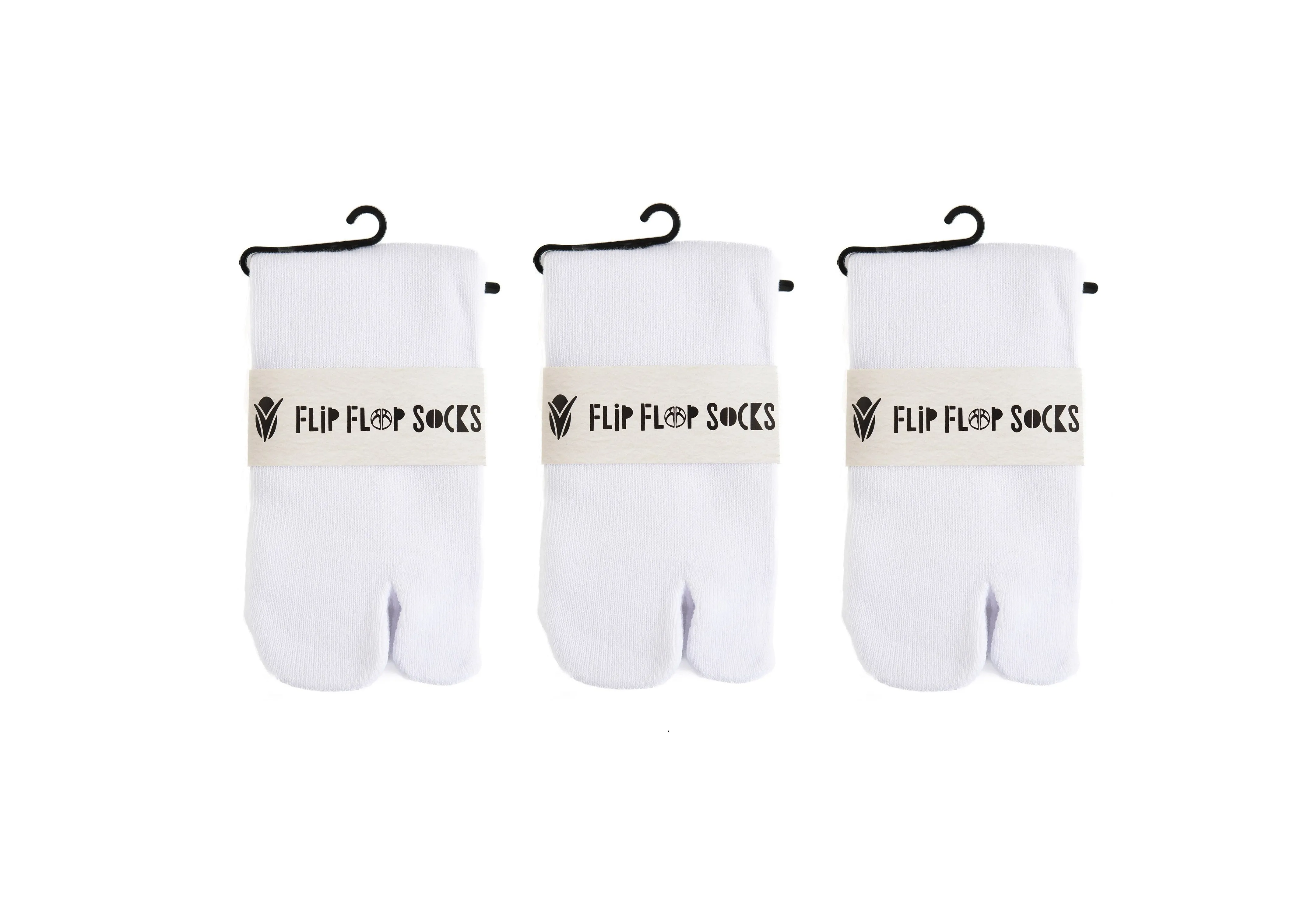 V-Toe Flip-Flop Socks Ankle Tabi 3 Pairs Thicker Comfy Warm Styles White Casual or Athletic