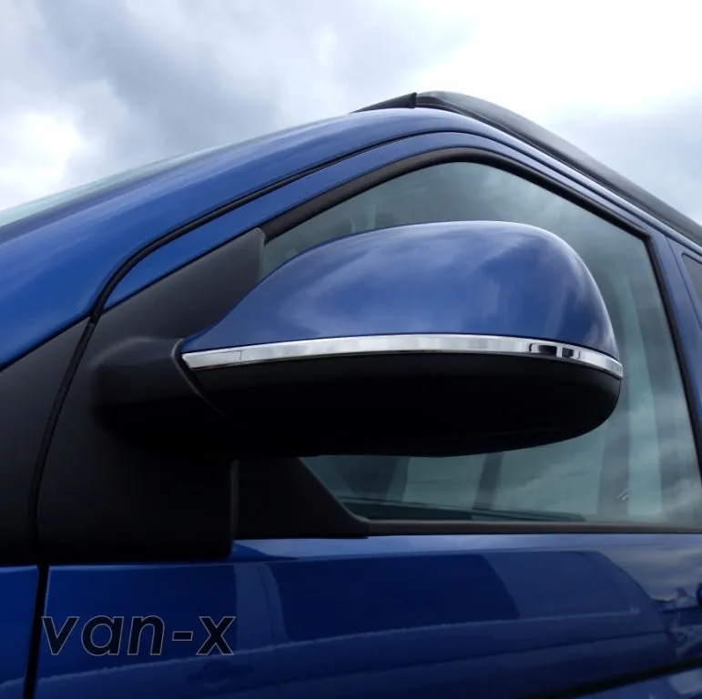 VW T5.1, T6 campervan  stainless steel Mirror Trims Ideal Gift show van