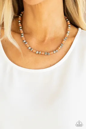 ZEN You Least Expect It - Orange Paparazzi Necklace